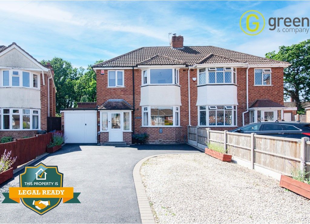3 bed semidetached house for sale in Springfield Crescent, Walmley
