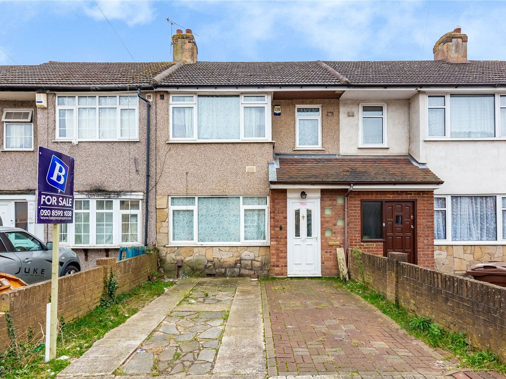 3 bed terraced house for sale in Western Avenue, Dagenham RM10, £