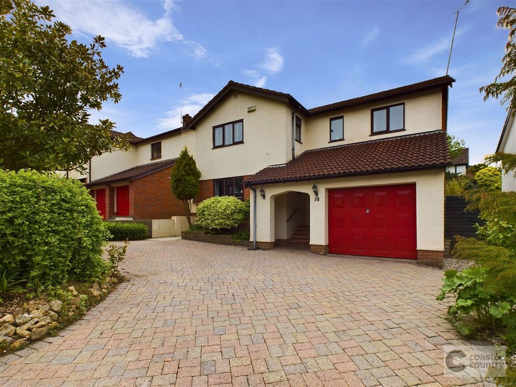 4 bed detached house for sale in Oak Tree Drive, Newton Abbot TQ12, £