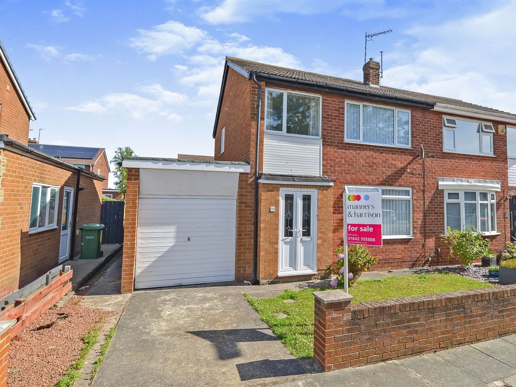 3 bed semidetached house for sale in Lutton Crescent, Billingham TS22