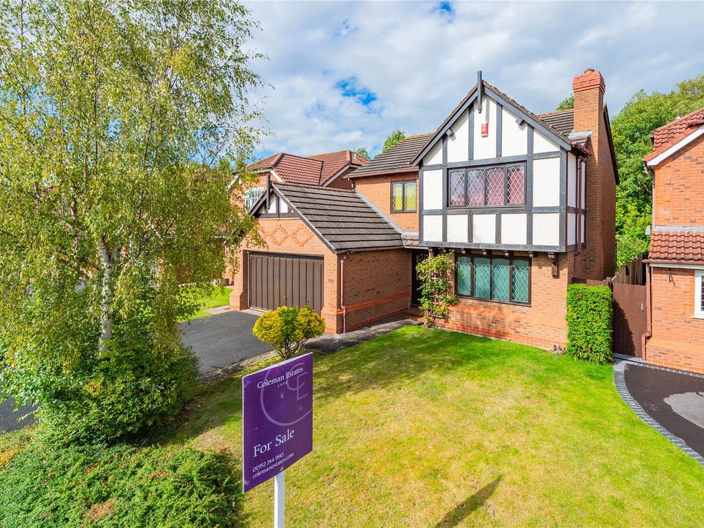 4 bed detached house for sale in Pembroke Drive, Wellington, Telford, Shropshire TF1, £395,000
