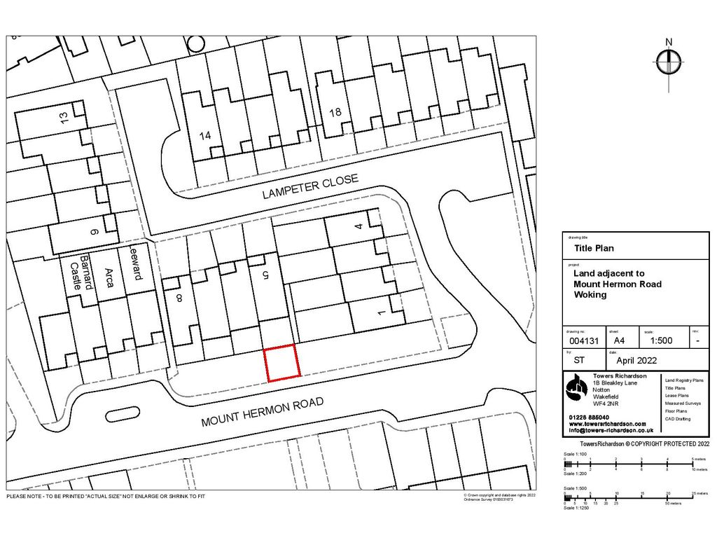 Land Adjacent To Mount Hermon Road, Woking GU22  