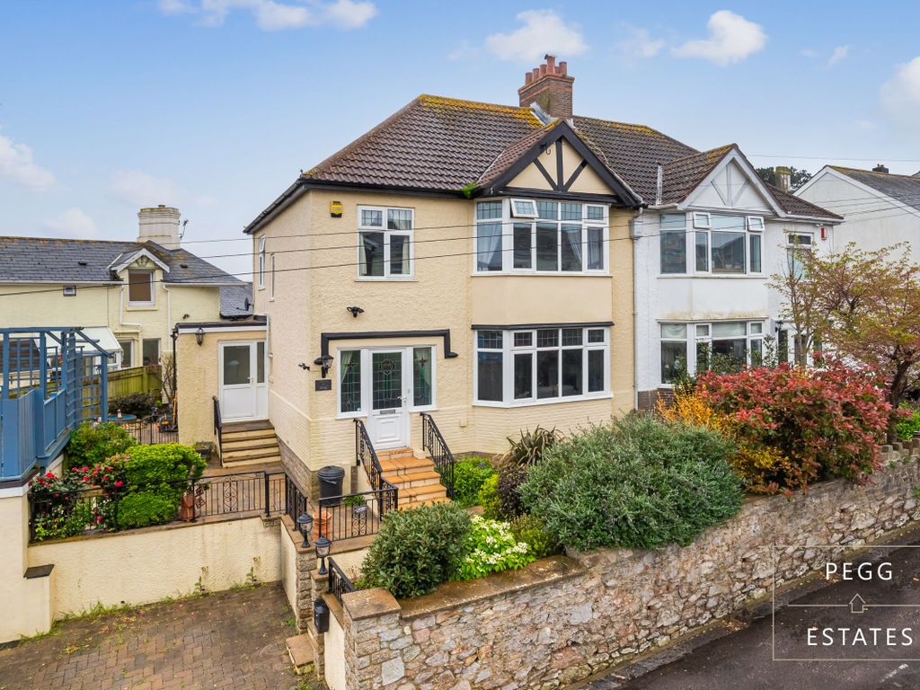 3 bed semidetached house for sale in Chatsworth Road, Torquay TQ1, £