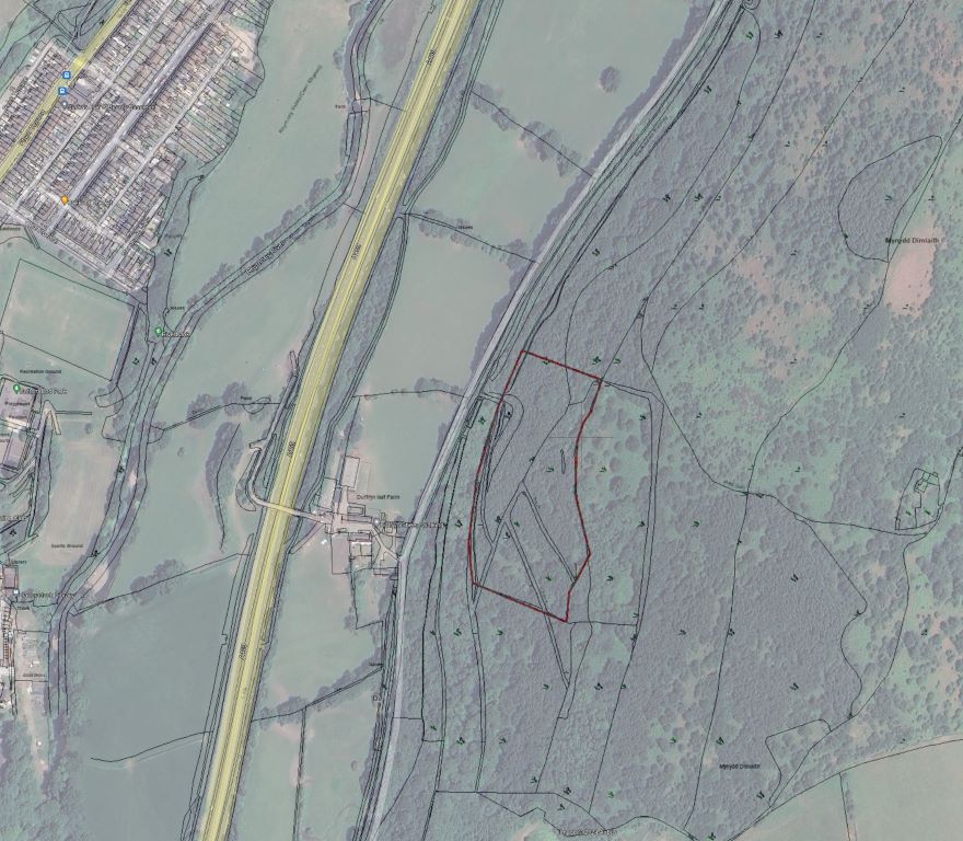 Land for sale in Land At, East Duffryn Isaf Farm, Llanbradach