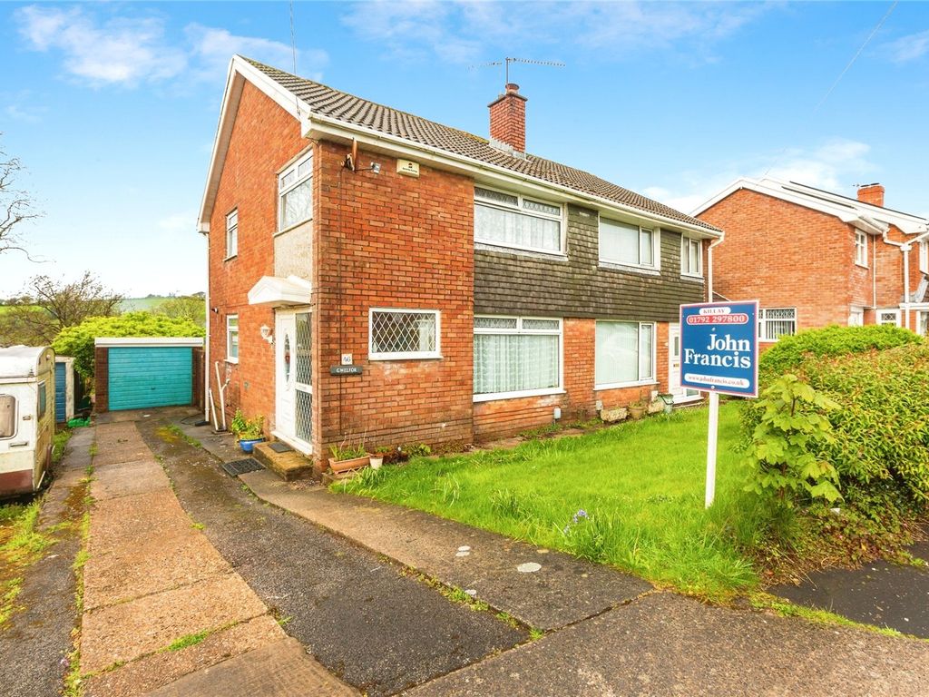 3 bed semidetached house for sale in Gwelfor, Dunvant, Swansea SA2, £