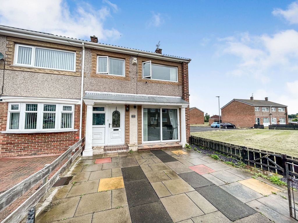 3 bed semidetached house for sale in Exeter Close, Ashington NE63 Zoopla