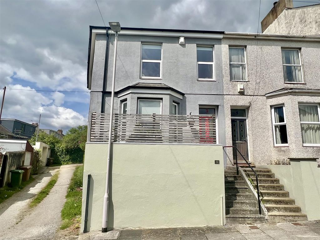 3 bed end terrace house for sale in Park Road, Lower Compton, Plymouth
