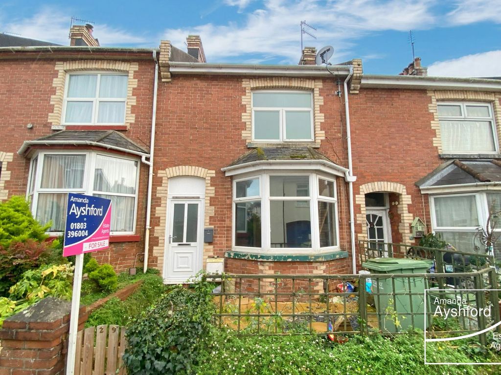 3 bed terraced house for sale in Elmbank Road, Paignton TQ4, £195,000