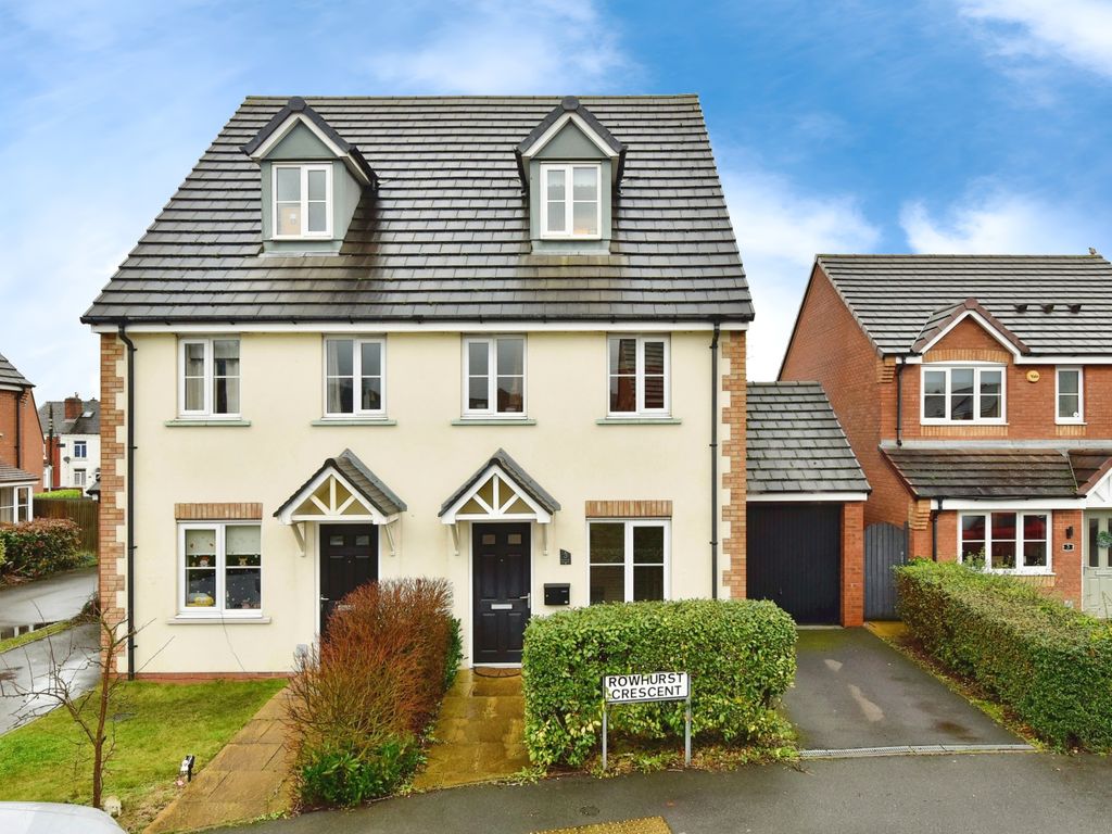 3 bed semidetached house for sale in Rowhurst Crescent, Talke, StokeOnTrent, Staffordshire