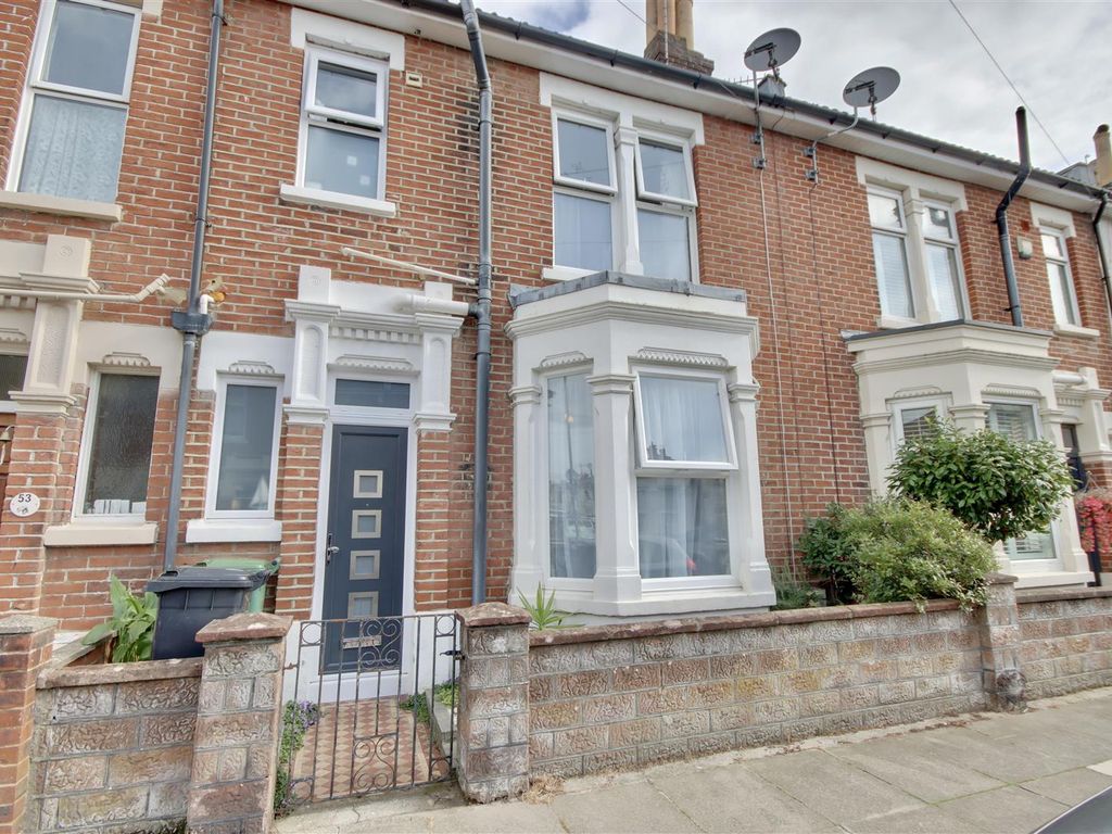 3 bed terraced house for sale in Kimberley Road, Southsea PO4, £385,000