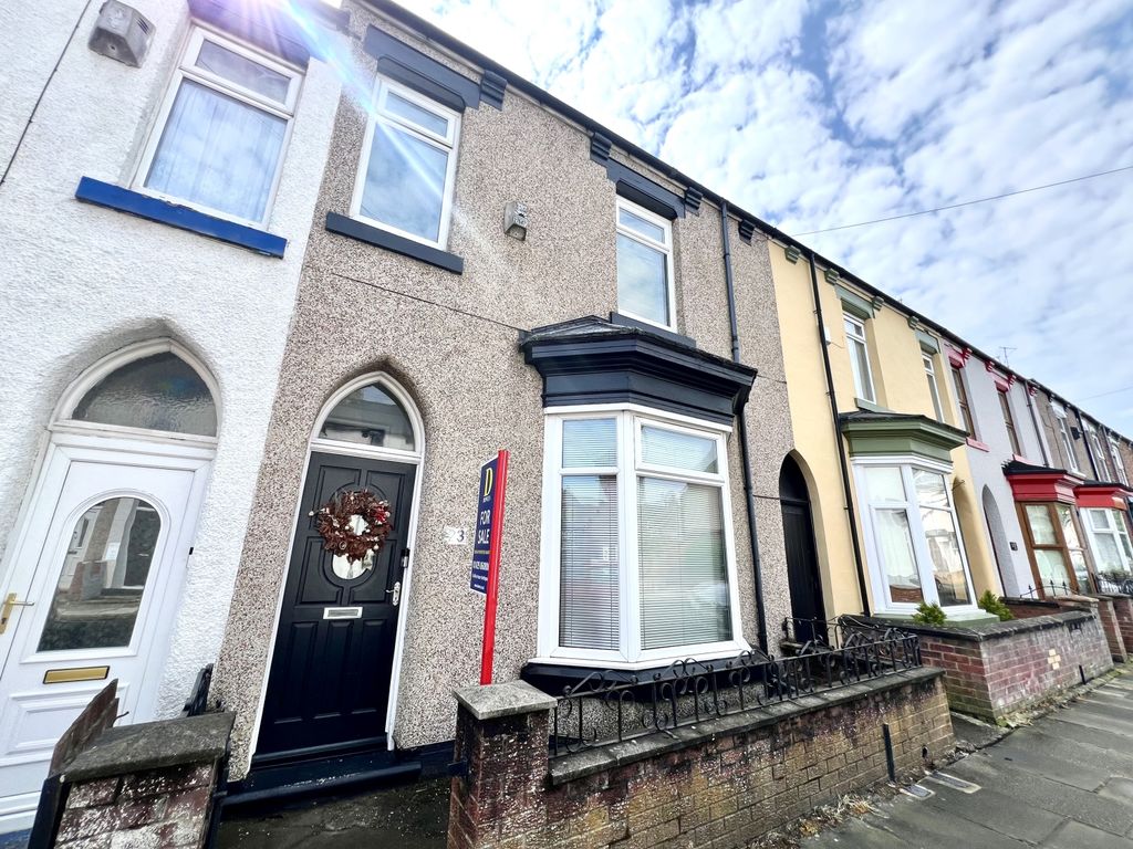 3 bed terraced house for sale in Colwyn Road, Hartlepool TS26, £70,000