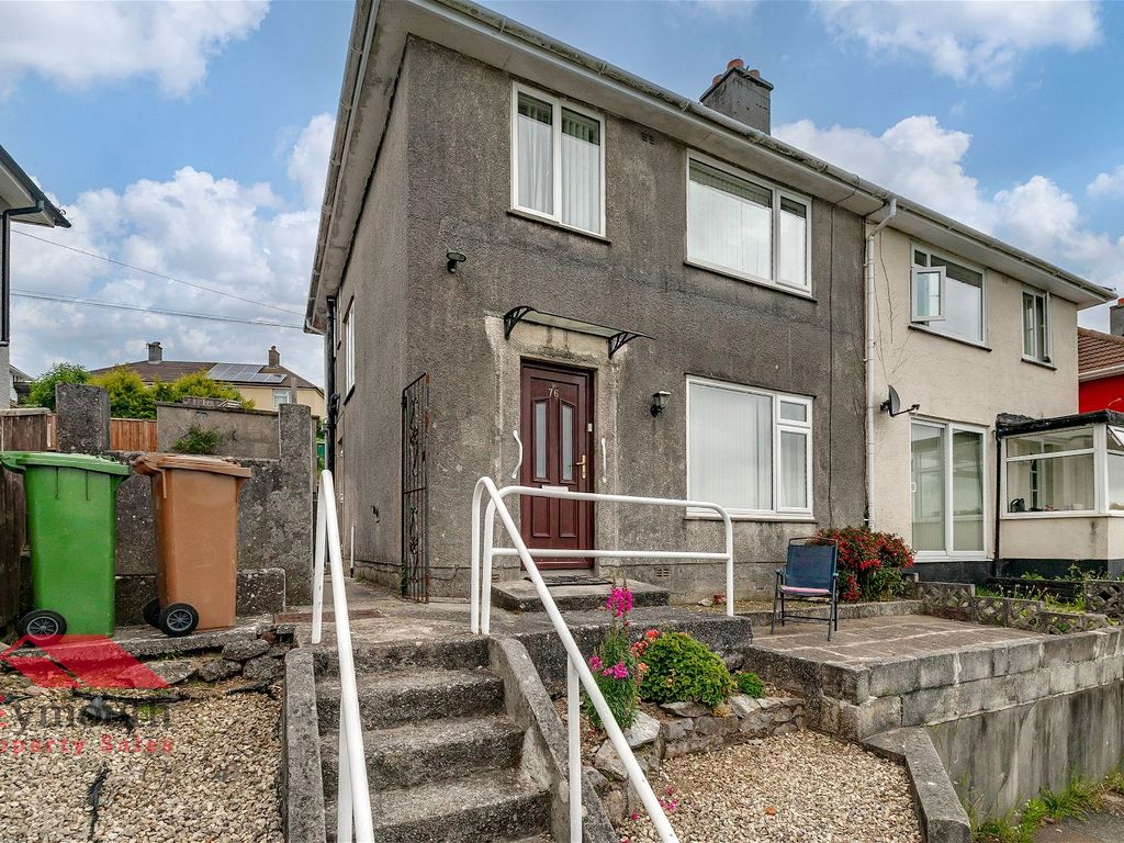 3 bed semidetached house for sale in Severn Place, Plymouth PL3, £