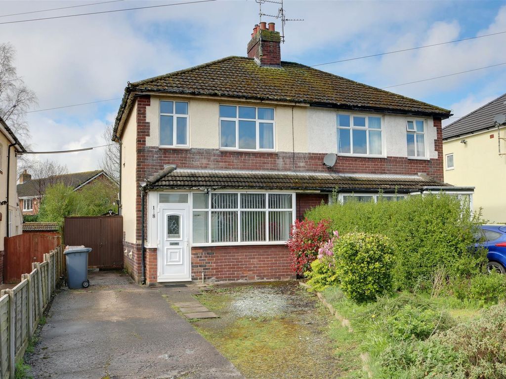 3 bed semidetached house for sale in Sandbach Road, Rode Heath, StokeOnTrent ST7, £140,000