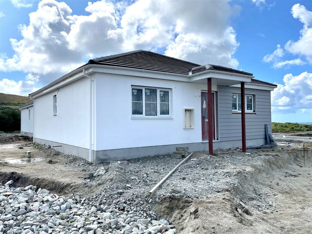 New home, 2 bed bungalow for sale in Beacon Road, Foxhole, Cornwall
