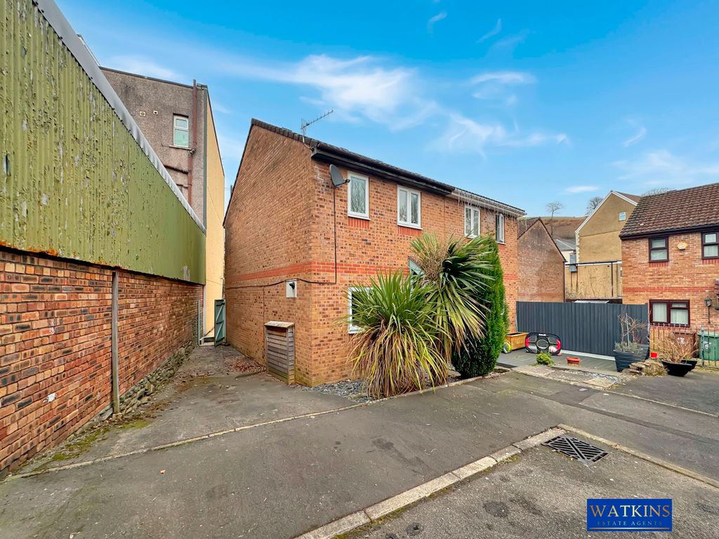2 bed semidetached house for sale in Riverside Court, Senghenydd, Caerphilly CF83, £130,000