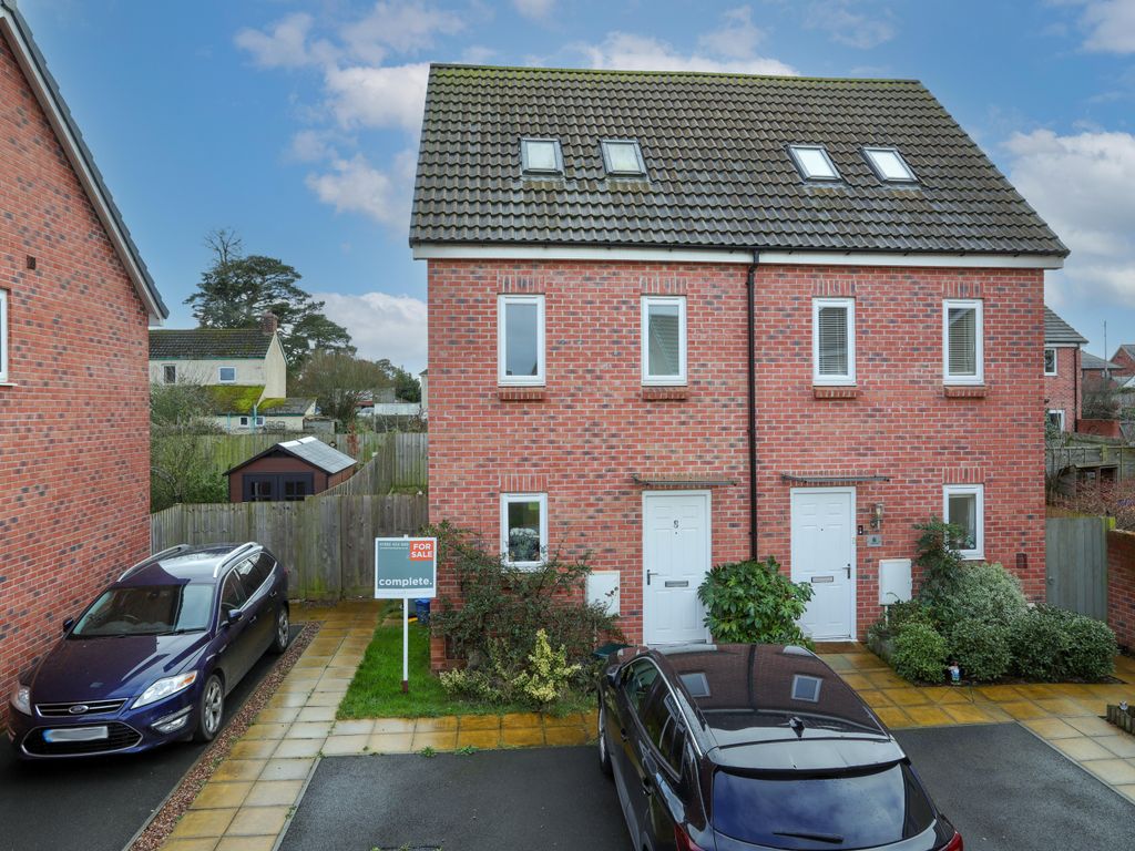 3 bed semidetached house for sale in Beech Road, Cranbrook, Exeter EX5