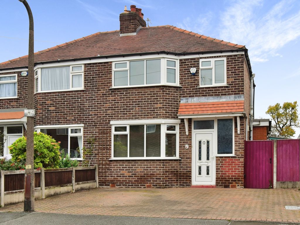 3 bed semidetached house for sale in Foxhall Road, Altrincham WA15, £