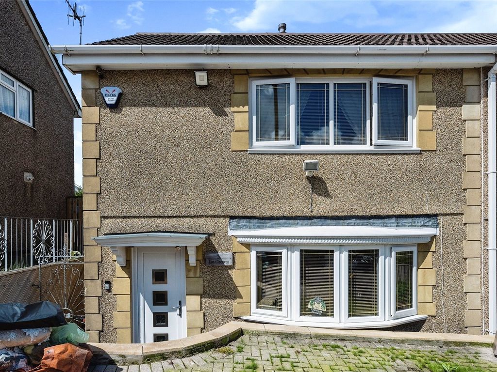 2 bed semidetached house for sale in Lon Claerwen, Morriston, Abertawe
