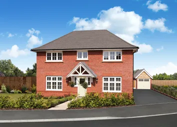 Redrow External Brick Image Of The 4 Bedroom Harrogate Home With Detached Garage At Oakleigh Fields