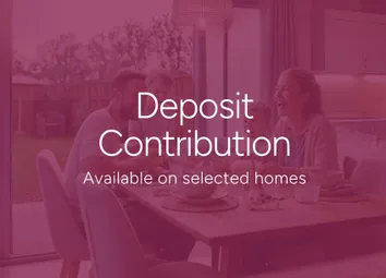 The Image Displays A Simple Graphic Consisting Of A House Icon And The Text "Deposit Contribution" A
