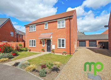 Thumbnail 4 bed detached house for sale in Poppy Street, Wymondham
