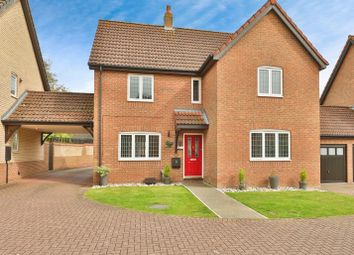 Thumbnail 4 bedroom detached house for sale in Foxglove Drive, Dereham