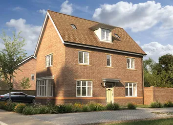 A Two-Story Brick House With A Tiled Roof