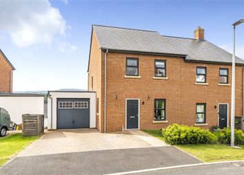 Thumbnail Semi-detached house for sale in Redvers Close, Crediton, Devon