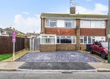 Thumbnail End terrace house for sale in Gravelly Crescent, Lancing, West Sussex