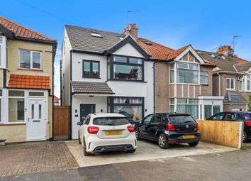 Thumbnail 4 bed semi-detached house for sale in Brinkley Road, Worcester Park