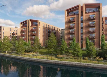 An Exterior CGI Of One Waterside Showing The Development Along The River