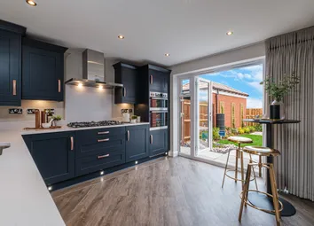 Avondale Navy Kitchen With French Doors