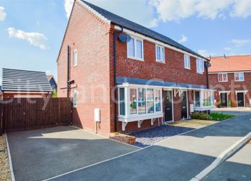 Thumbnail 3 bed semi-detached house for sale in Willow Court, Cowbit, Spalding