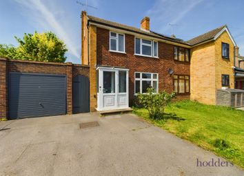 Thumbnail 4 bed semi-detached house for sale in Gaveston Close, Byfleet, Surrey