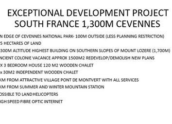 Thumbnail Land for sale in Finiels Pont De Monvert, Lozere, Occitanie, France