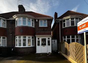 Thumbnail Semi-detached house to rent in Lulworth Road, Birmingham