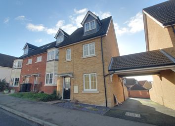 Thumbnail 3 bed town house to rent in Partridge Close, Stowmarket