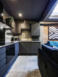 Modern, Sleek Kitchen With Dark Cabinetry, Ample c...