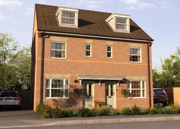 A Two-Story Brick Townhouse With A Gabled Roof
