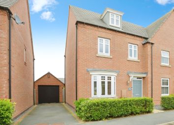 Thumbnail 3 bed semi-detached house for sale in Alfred Belshaw Road, Queniborough, Leicester, Leicestershire
