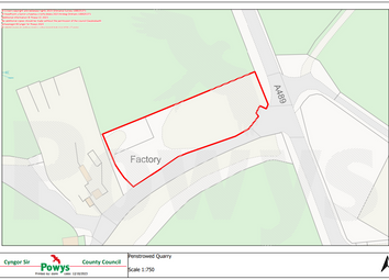 Thumbnail Land for sale in Penstrowed, Caersws