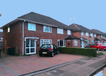 Thumbnail 3 bed semi-detached house to rent in Burns Road, Crawley