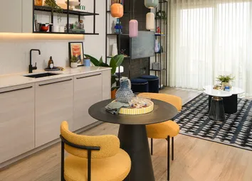 Modern Designed And Decorated Living Room And Dining / Kitchen Area.