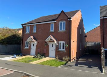 Thumbnail 2 bed semi-detached house for sale in Murray Close, Broughton Astley, Leicester