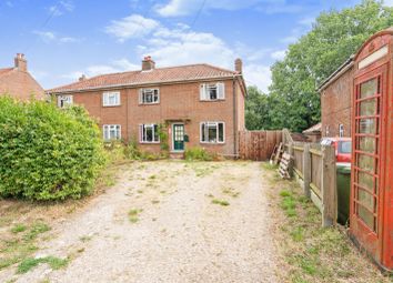 Thumbnail 3 bed semi-detached house for sale in Swathing, Cranworth, Thetford