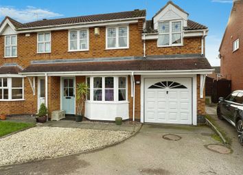 Thumbnail Semi-detached house for sale in Galahad Close, Leicester Forest East, Leicester