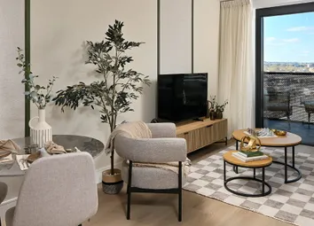 Living Space With Modern Décor, Adjacent To Balcony Doors With City View