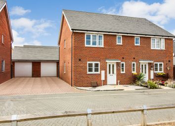 Thumbnail 3 bed semi-detached house for sale in Peregrine Grove, Wymondham