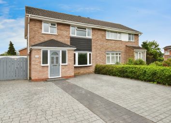 Thumbnail 3 bed semi-detached house for sale in Lamport Close, Wigston, Leicestershire
