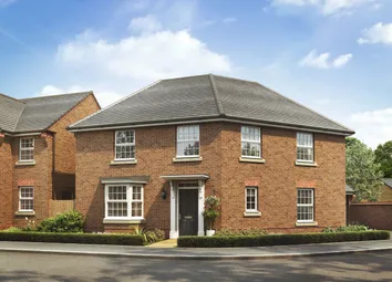 CGI Of A Brown Brick House With Grey Tiled Roof